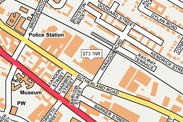 ST3 1NR map - OS OpenMap – Local (Ordnance Survey) ST3 1NR map - OS OpenMap – Local (Ordnance Survey)