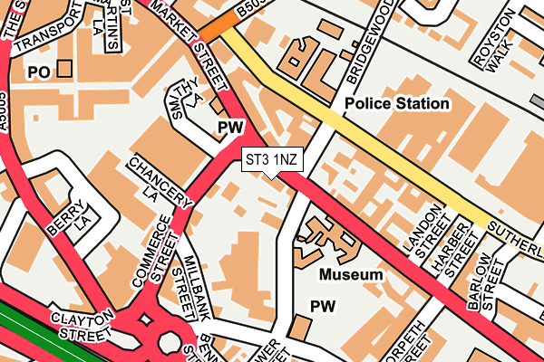 ST3 1NZ map - OS OpenMap – Local (Ordnance Survey) ST3 1NZ map - OS OpenMap – Local (Ordnance Survey)