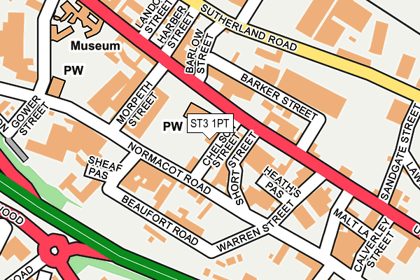 ST3 1PT map - OS OpenMap – Local (Ordnance Survey) ST3 1PT map - OS OpenMap – Local (Ordnance Survey)