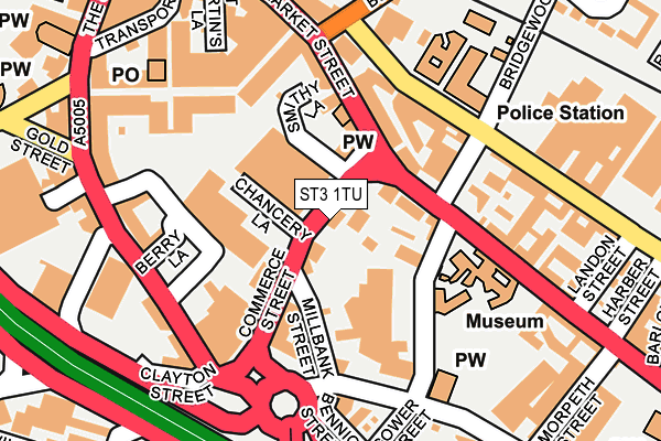 ST3 1TU map - OS OpenMap – Local (Ordnance Survey) ST3 1TU map - OS OpenMap – Local (Ordnance Survey)