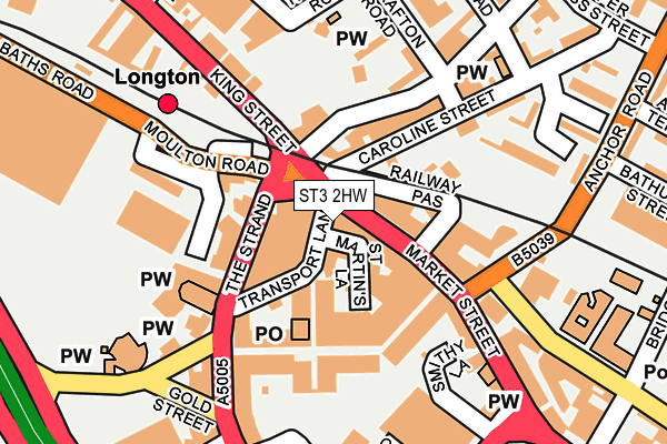 ST3 2HW map - OS OpenMap – Local (Ordnance Survey) ST3 2HW map - OS OpenMap – Local (Ordnance Survey)