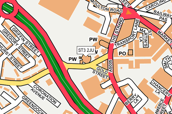 ST3 2JU map - OS OpenMap – Local (Ordnance Survey) ST3 2JU map - OS OpenMap – Local (Ordnance Survey)