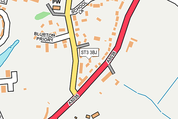 ST3 3BJ map - OS OpenMap – Local (Ordnance Survey) ST3 3BJ map - OS OpenMap – Local (Ordnance Survey)