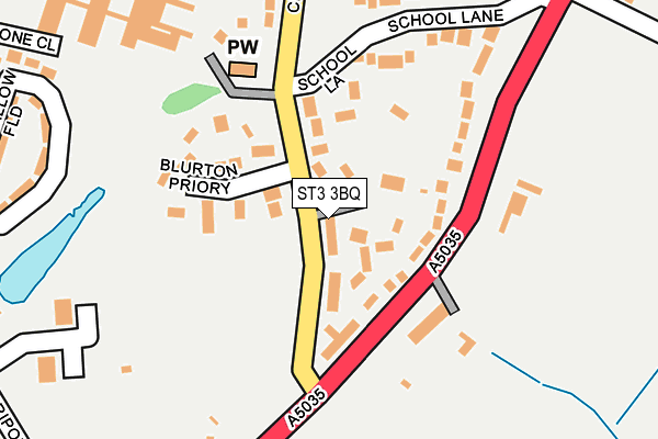 ST3 3BQ map - OS OpenMap – Local (Ordnance Survey)