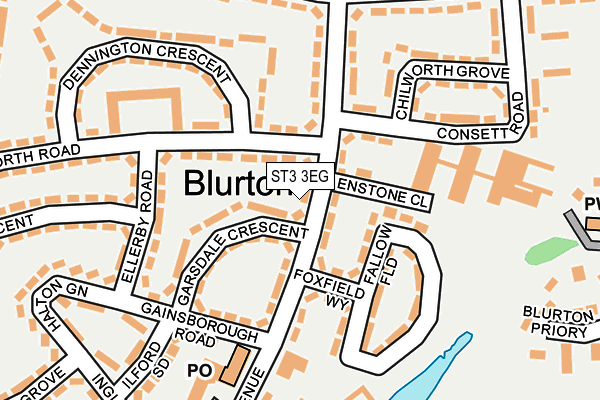 ST3 3EG map - OS OpenMap – Local (Ordnance Survey) ST3 3EG map - OS OpenMap – Local (Ordnance Survey)