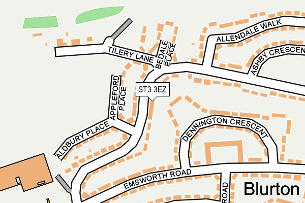 ST3 3EZ map - OS OpenMap – Local (Ordnance Survey) ST3 3EZ map - OS OpenMap – Local (Ordnance Survey)