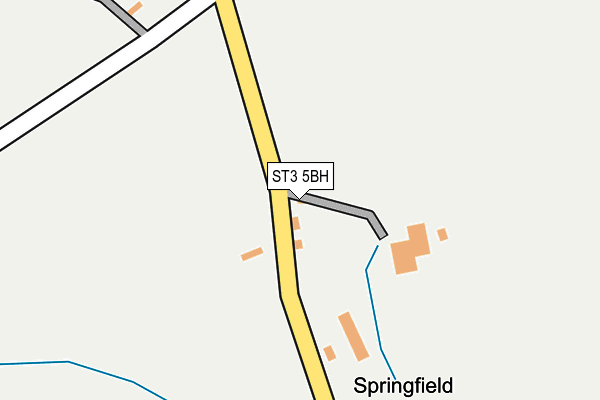 ST3 5BH map - OS OpenMap – Local (Ordnance Survey) ST3 5BH map - OS OpenMap – Local (Ordnance Survey)