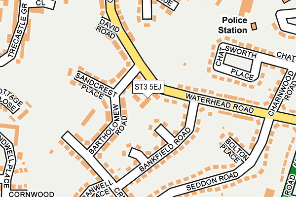 ST3 5EJ map - OS OpenMap – Local (Ordnance Survey) ST3 5EJ map - OS OpenMap – Local (Ordnance Survey)