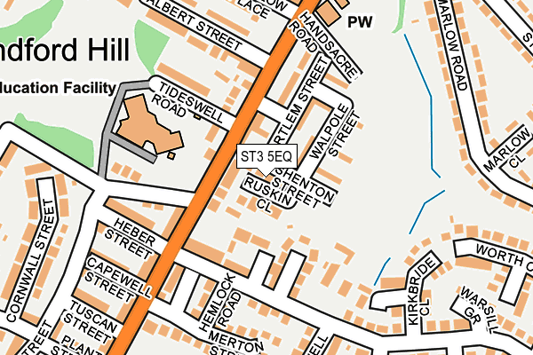 ST3 5EQ map - OS OpenMap – Local (Ordnance Survey) ST3 5EQ map - OS OpenMap – Local (Ordnance Survey)