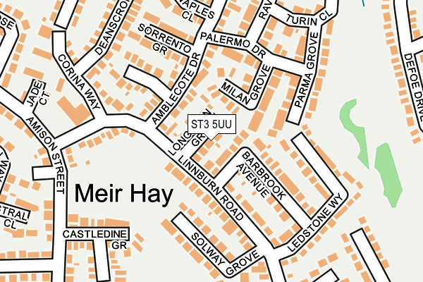 ST3 5UU map - OS OpenMap – Local (Ordnance Survey) ST3 5UU map - OS OpenMap – Local (Ordnance Survey)