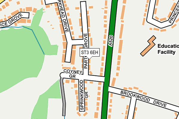 ST3 6EH map - OS OpenMap – Local (Ordnance Survey) ST3 6EH map - OS OpenMap – Local (Ordnance Survey)