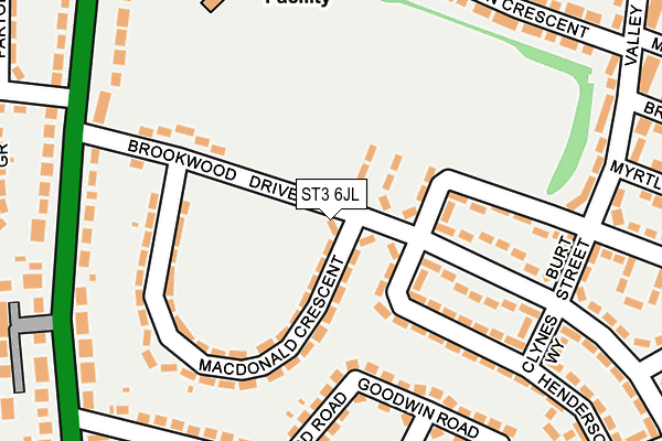 ST3 6JL map - OS OpenMap – Local (Ordnance Survey) ST3 6JL map - OS OpenMap – Local (Ordnance Survey)