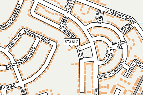 ST3 6LG map - OS OpenMap – Local (Ordnance Survey) ST3 6LG map - OS OpenMap – Local (Ordnance Survey)