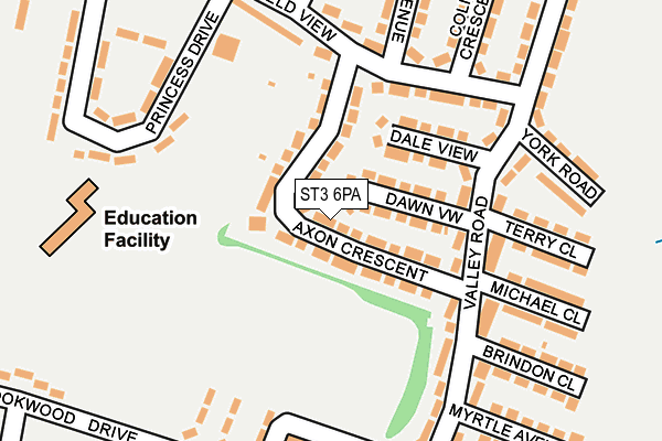 ST3 6PA map - OS OpenMap – Local (Ordnance Survey) ST3 6PA map - OS OpenMap – Local (Ordnance Survey)