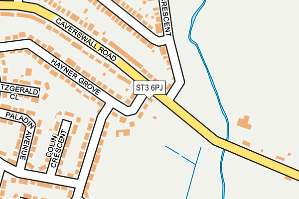 ST3 6PJ map - OS OpenMap – Local (Ordnance Survey) ST3 6PJ map - OS OpenMap – Local (Ordnance Survey)