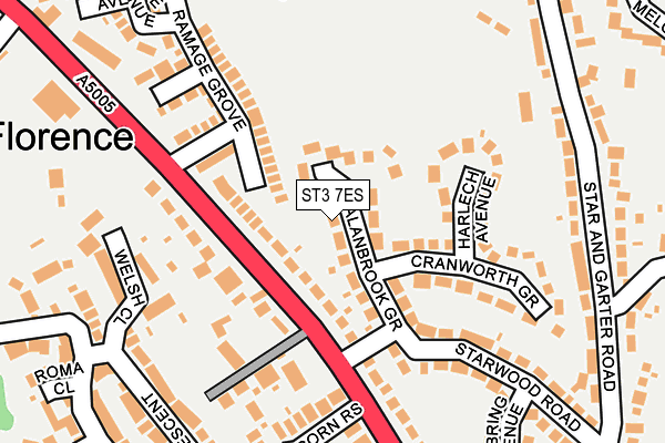 ST3 7ES map - OS OpenMap – Local (Ordnance Survey) ST3 7ES map - OS OpenMap – Local (Ordnance Survey)