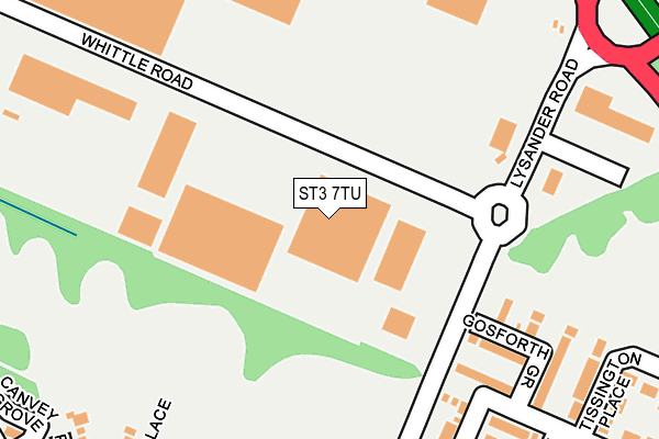 ST3 7TU map - OS OpenMap – Local (Ordnance Survey) ST3 7TU map - OS OpenMap – Local (Ordnance Survey)