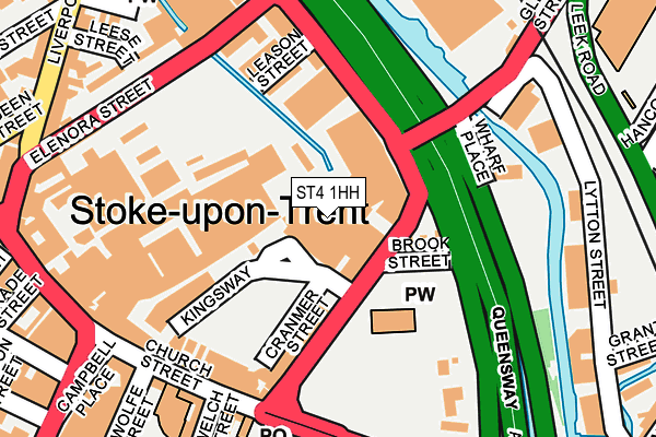 ST4 1HH map - OS OpenMap – Local (Ordnance Survey) ST4 1HH map - OS OpenMap – Local (Ordnance Survey)
