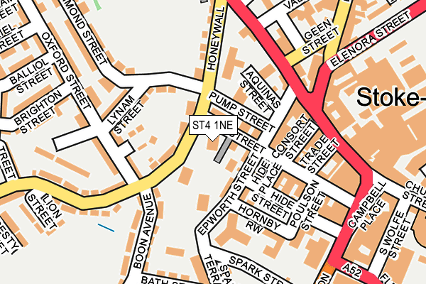 ST4 1NE map - OS OpenMap – Local (Ordnance Survey) ST4 1NE map - OS OpenMap – Local (Ordnance Survey)