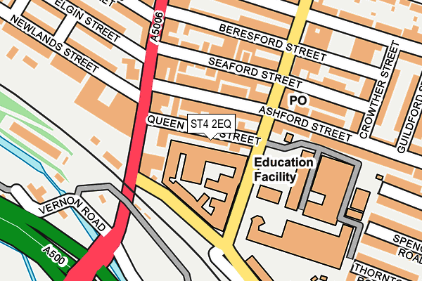 ST4 2EQ map - OS OpenMap – Local (Ordnance Survey) ST4 2EQ map - OS OpenMap – Local (Ordnance Survey)