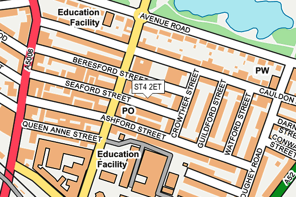 ST4 2ET map - OS OpenMap – Local (Ordnance Survey) ST4 2ET map - OS OpenMap – Local (Ordnance Survey)