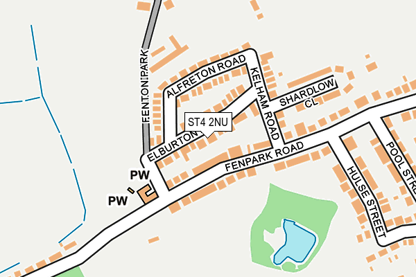 ST4 2NU map - OS OpenMap – Local (Ordnance Survey) ST4 2NU map - OS OpenMap – Local (Ordnance Survey)