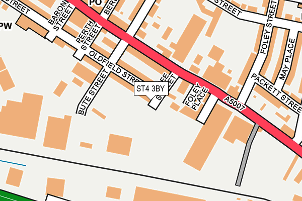ST4 3BY map - OS OpenMap – Local (Ordnance Survey) ST4 3BY map - OS OpenMap – Local (Ordnance Survey)