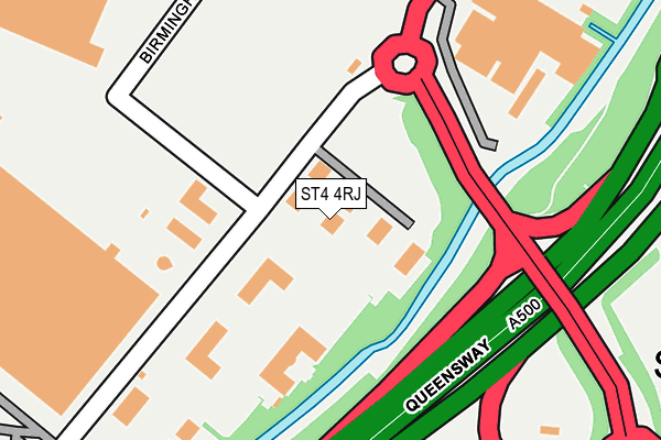 ST4 4RJ map - OS OpenMap – Local (Ordnance Survey) ST4 4RJ map - OS OpenMap – Local (Ordnance Survey)