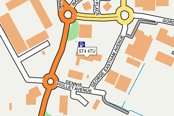 ST4 4TU map - OS OpenMap – Local (Ordnance Survey) ST4 4TU map - OS OpenMap – Local (Ordnance Survey)