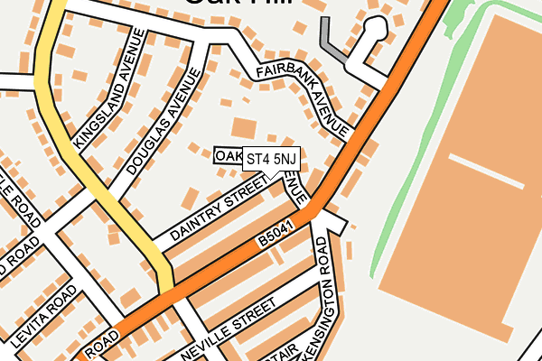 ST4 5NJ map - OS OpenMap – Local (Ordnance Survey) ST4 5NJ map - OS OpenMap – Local (Ordnance Survey)