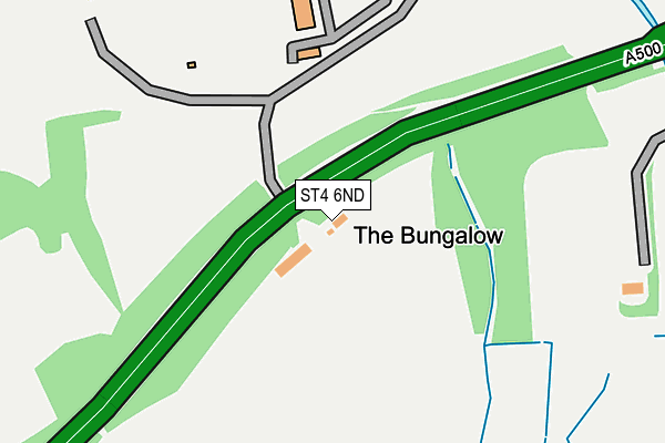 ST4 6ND map - OS OpenMap – Local (Ordnance Survey) ST4 6ND map - OS OpenMap – Local (Ordnance Survey)