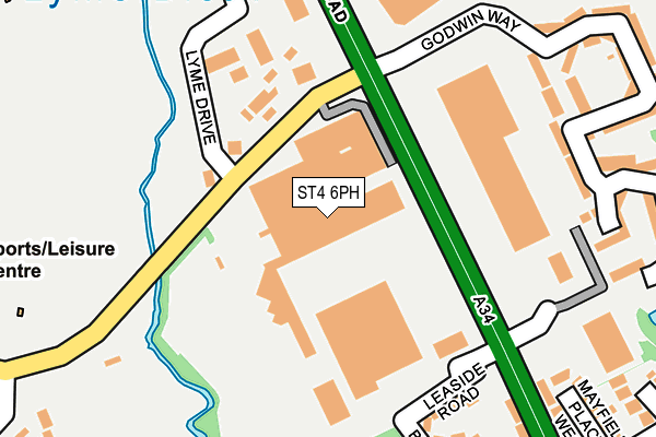 ST4 6PH map - OS OpenMap – Local (Ordnance Survey) ST4 6PH map - OS OpenMap – Local (Ordnance Survey)