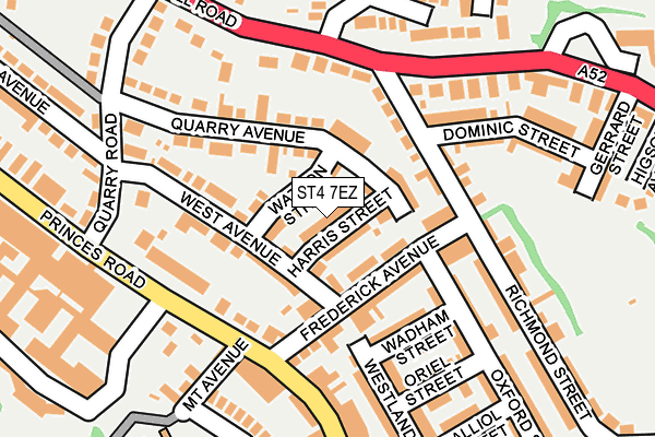 ST4 7EZ map - OS OpenMap – Local (Ordnance Survey) ST4 7EZ map - OS OpenMap – Local (Ordnance Survey)
