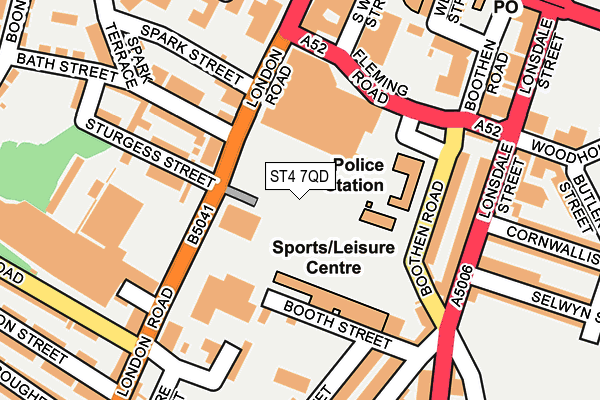 ST4 7QD map - OS OpenMap – Local (Ordnance Survey) ST4 7QD map - OS OpenMap – Local (Ordnance Survey)