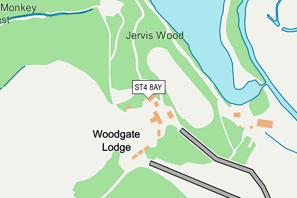 ST4 8AY map - OS OpenMap – Local (Ordnance Survey) ST4 8AY map - OS OpenMap – Local (Ordnance Survey)