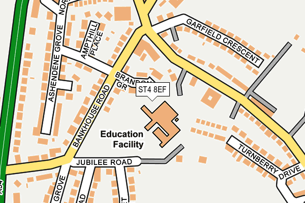 ST4 8EF map - OS OpenMap – Local (Ordnance Survey) ST4 8EF map - OS OpenMap – Local (Ordnance Survey)
