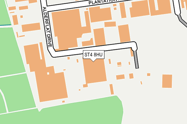 ST4 8HU map - OS OpenMap – Local (Ordnance Survey) ST4 8HU map - OS OpenMap – Local (Ordnance Survey)