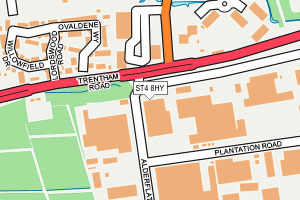 ST4 8HY map - OS OpenMap – Local (Ordnance Survey) ST4 8HY map - OS OpenMap – Local (Ordnance Survey)
