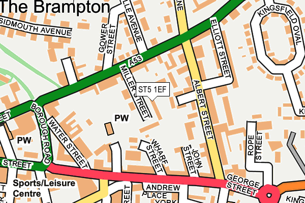 ST5 1EF map - OS OpenMap – Local (Ordnance Survey) ST5 1EF map - OS OpenMap – Local (Ordnance Survey)