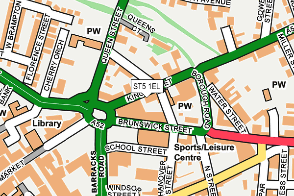 ST5 1EL map - OS OpenMap – Local (Ordnance Survey) ST5 1EL map - OS OpenMap – Local (Ordnance Survey)