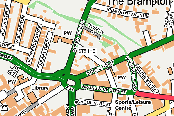ST5 1HE map - OS OpenMap – Local (Ordnance Survey) ST5 1HE map - OS OpenMap – Local (Ordnance Survey)