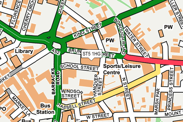 ST5 1HG map - OS OpenMap – Local (Ordnance Survey) ST5 1HG map - OS OpenMap – Local (Ordnance Survey)