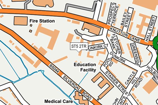 ST5 2TR map - OS OpenMap – Local (Ordnance Survey) ST5 2TR map - OS OpenMap – Local (Ordnance Survey)