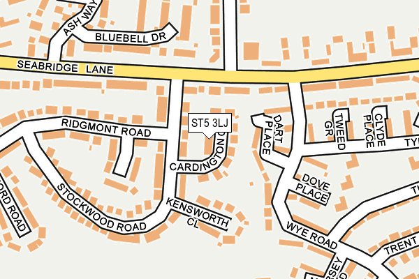 ST5 3LJ map - OS OpenMap – Local (Ordnance Survey) ST5 3LJ map - OS OpenMap – Local (Ordnance Survey)