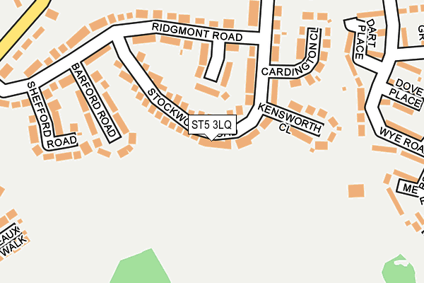 ST5 3LQ map - OS OpenMap – Local (Ordnance Survey) ST5 3LQ map - OS OpenMap – Local (Ordnance Survey)