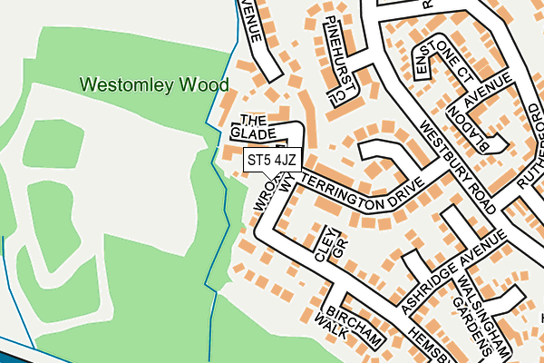 ST5 4JZ map - OS OpenMap – Local (Ordnance Survey) ST5 4JZ map - OS OpenMap – Local (Ordnance Survey)