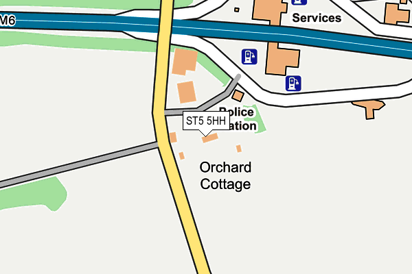 ST5 5HH map - OS OpenMap – Local (Ordnance Survey) ST5 5HH map - OS OpenMap – Local (Ordnance Survey)
