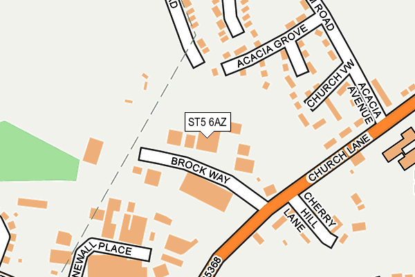 ST5 6AZ map - OS OpenMap – Local (Ordnance Survey) ST5 6AZ map - OS OpenMap – Local (Ordnance Survey)
