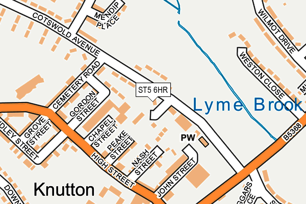 ST5 6HR map - OS OpenMap – Local (Ordnance Survey) ST5 6HR map - OS OpenMap – Local (Ordnance Survey)