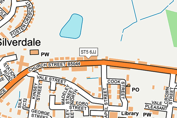 ST5 6JJ map - OS OpenMap – Local (Ordnance Survey) ST5 6JJ map - OS OpenMap – Local (Ordnance Survey)